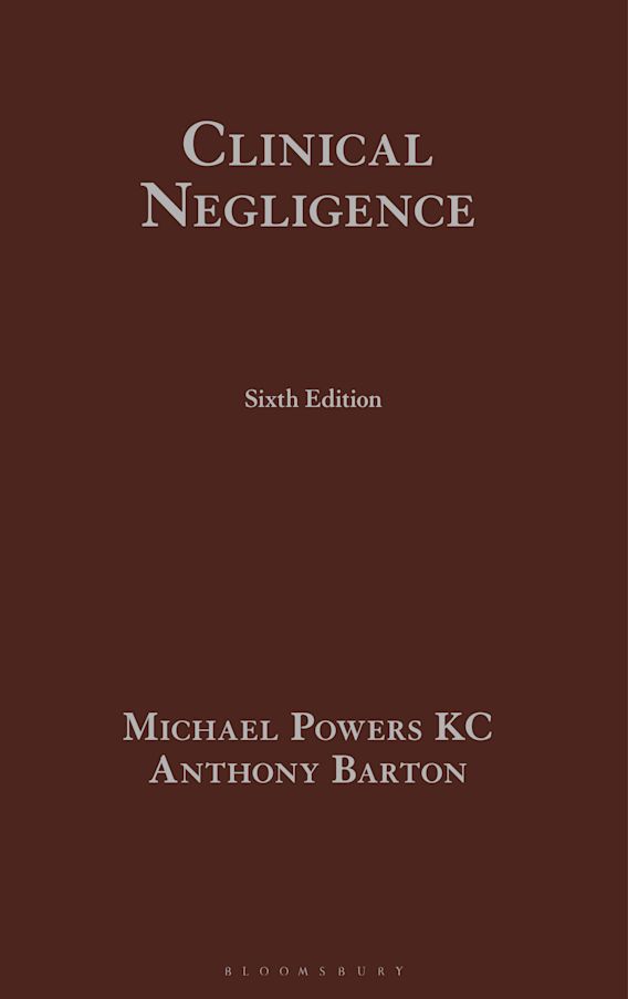 Clinical Negligence book jacket