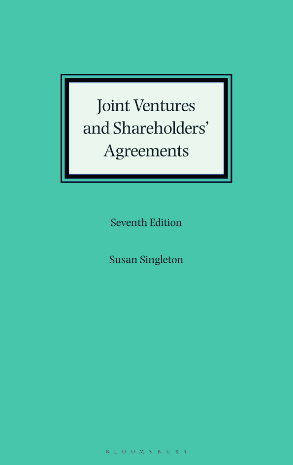 Joint Ventures and Shareholders' Agreements book jacket