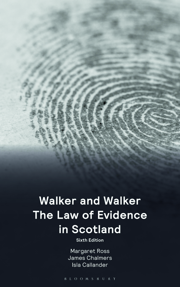 Walker and Walker: The Law of Evidence in Scotland book jacket