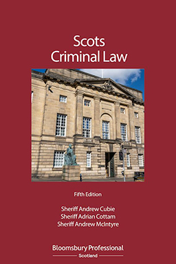 Scots Criminal Law book jacket