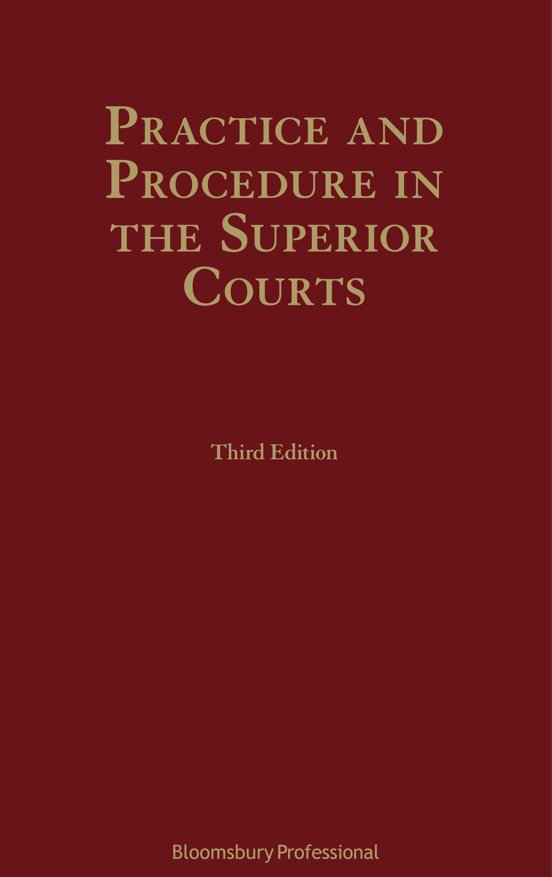 Practice and Procedure in the Superior Courts book jacket