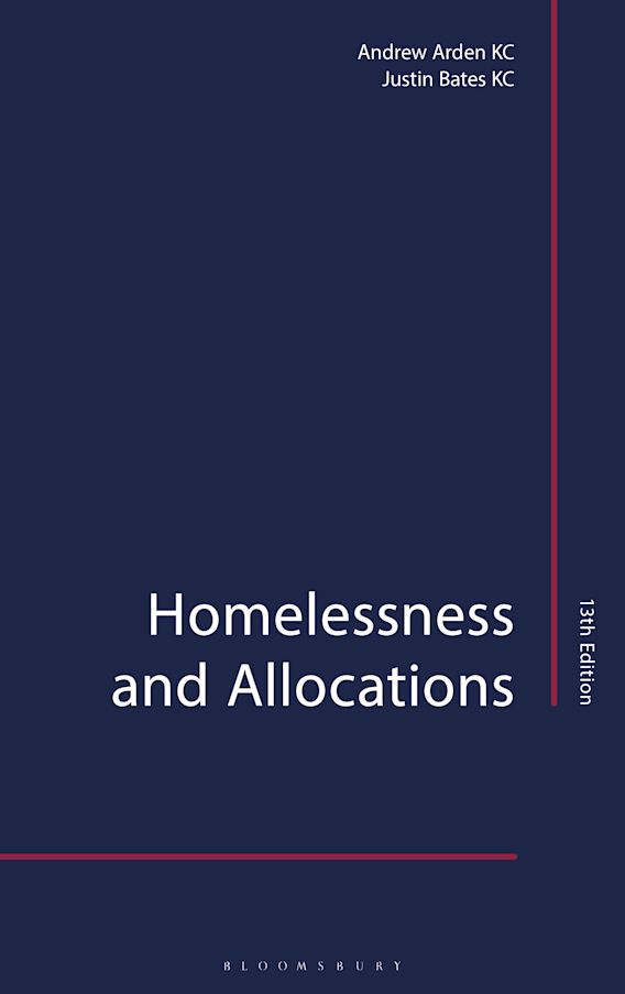 Homelessness and Allocations book jacket