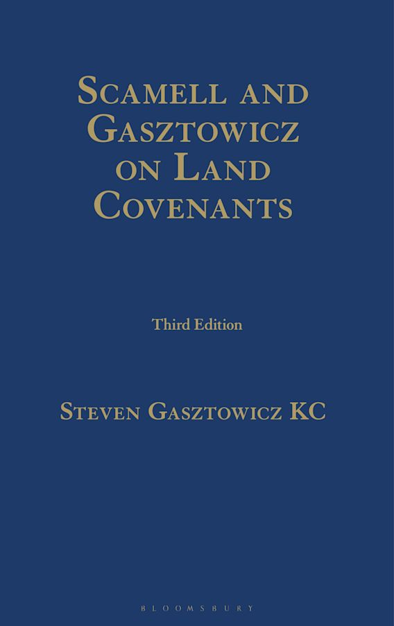 Scamell and Gasztowicz on Land Covenants book jacket