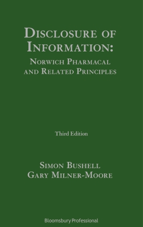 Disclosure of Information Norwich Pharmacal and Related Principles book jacket